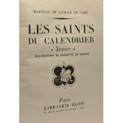 Les saints du calendrier - Janvier - illustrations de Henriette de...