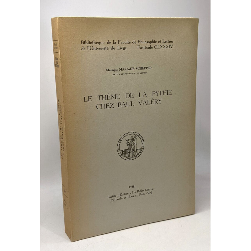 Le thème de la Pythie chez Paul Valéry - bibliothèque de la...