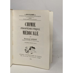 Chimie propédeutique médicale