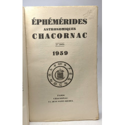 Ephemerides astronomique chacornac 1959