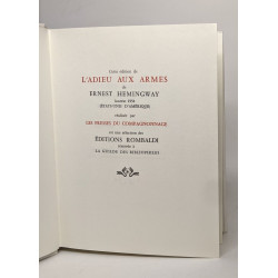 Prix nobel de litterature 1954: l'adieu aux armes