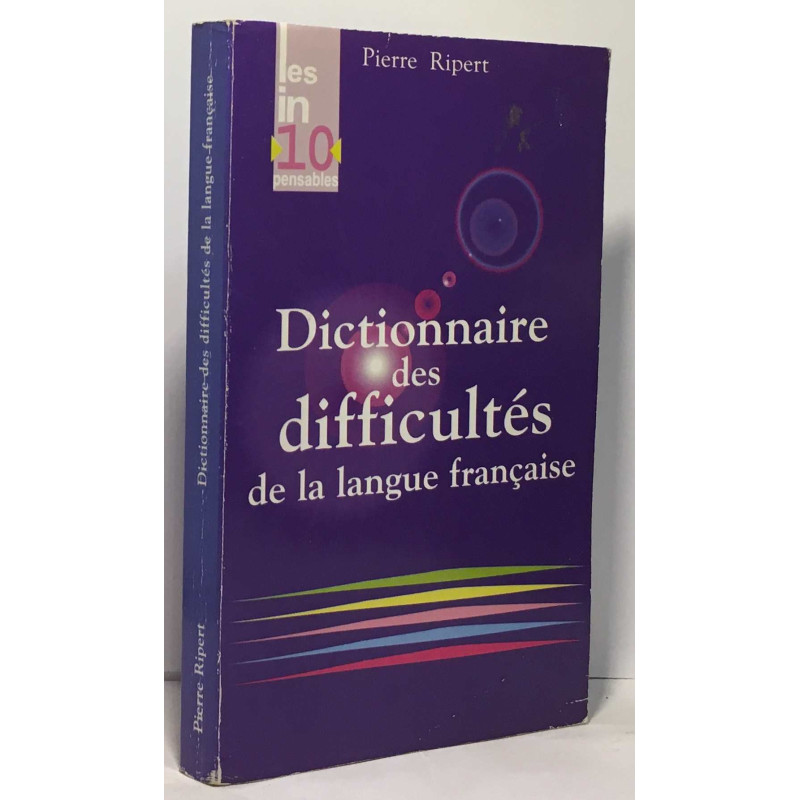 Dictionnaire des difficultés de la langue française