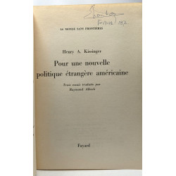 Pour une nouvelle politique étrangère américaine - coll. le monde...