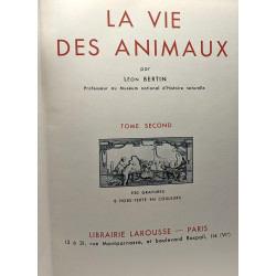 La vie des animaux - TOME PREMIER ET SECOND