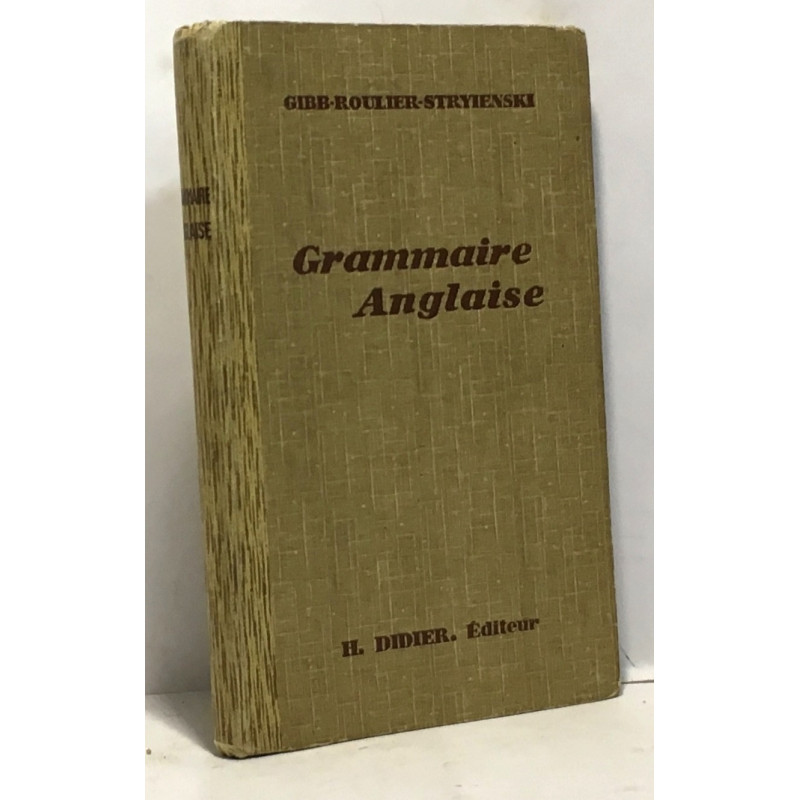 Grammaire anglaise