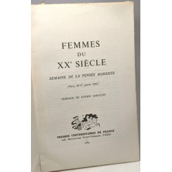 Femmes du XXe siècle semaine de la pensée marxiste (Paris 20-27...