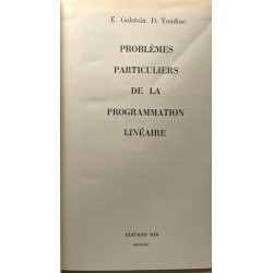 Problèmes particuliers de la programmation linéaire