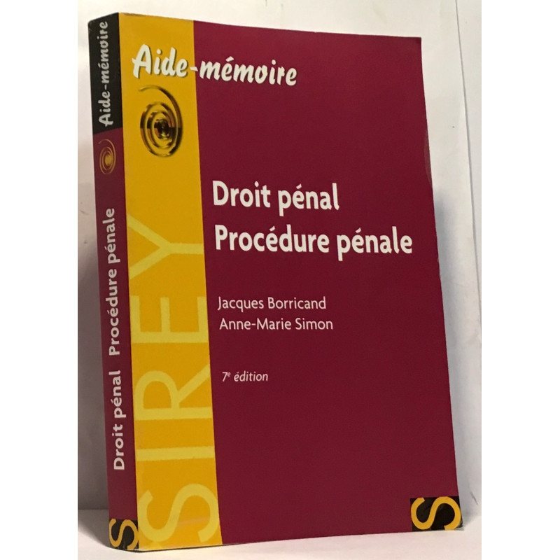 Droit pénal - Procédure pénale