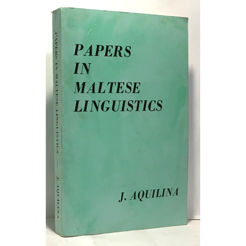 Papers in Maltese Linguistics