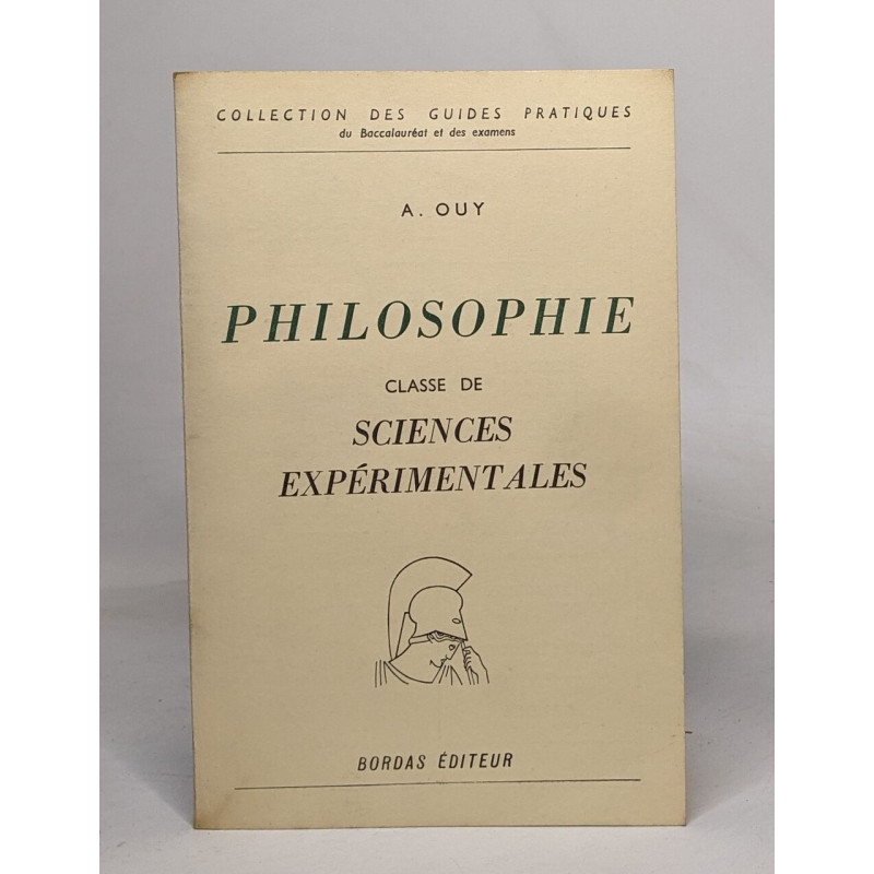 Philosophie - classe de sciences expérimentales