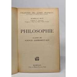Philosophie - classe de sciences expérimentales