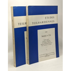 Études teilhardiennes - TOME 1: science et foi et 2: l'évolutif et...
