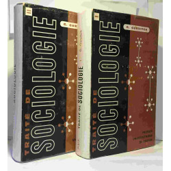 Traité de sociologie tome premier + tome second --- bibliothèque...