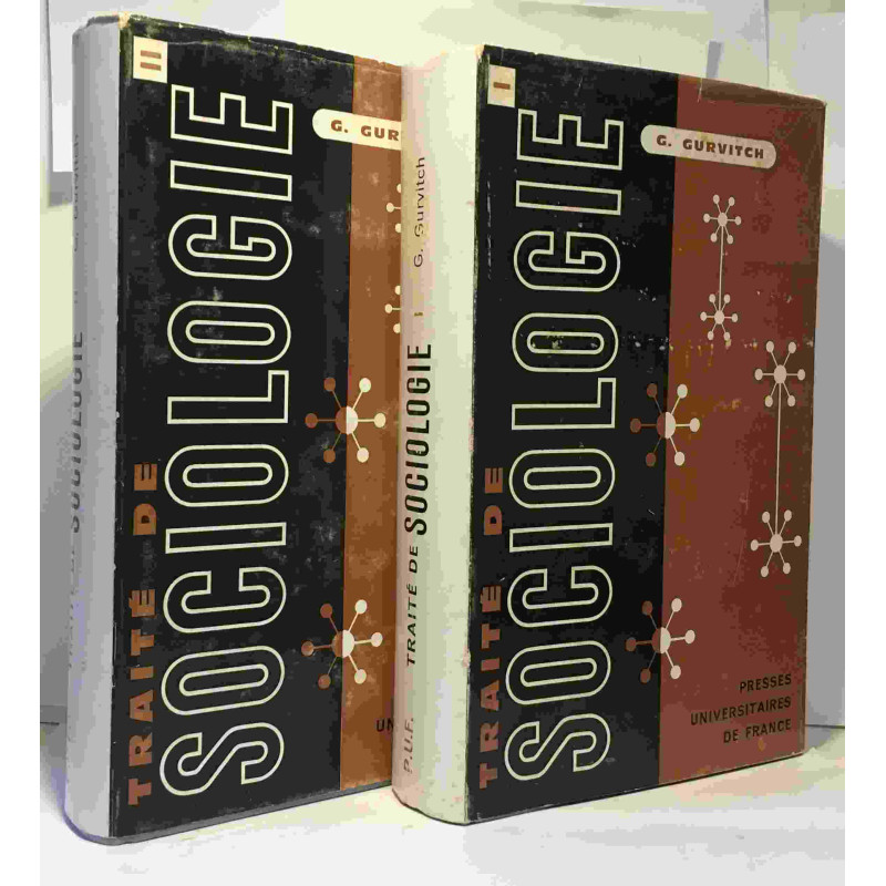Traité de sociologie tome premier + tome second --- bibliothèque...