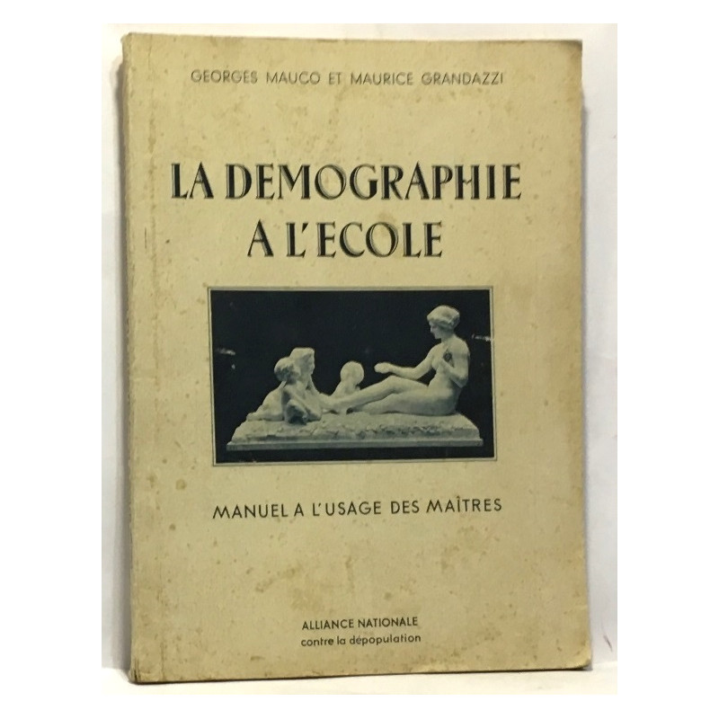 La démographie à l'école - manuel à l'usage des maîtres