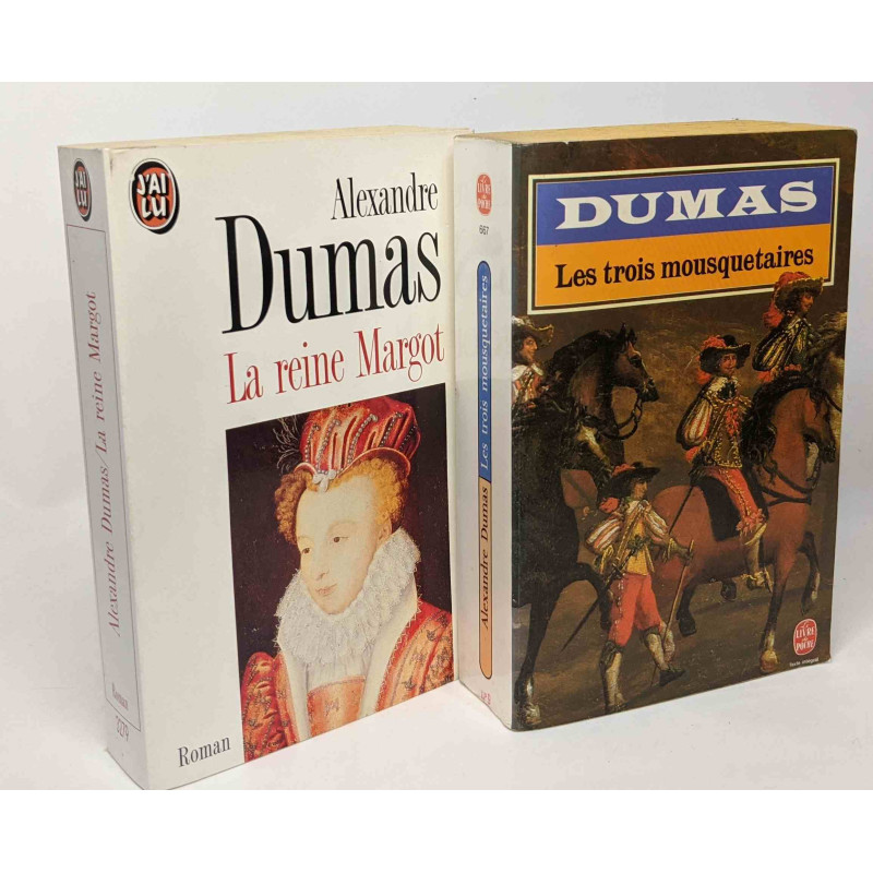 La reine Margot + les trois mousquetaires ---- 2 livres