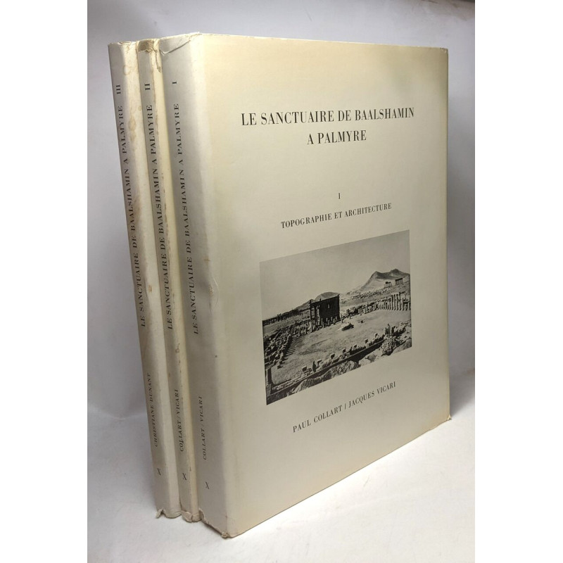 Le sanctuaire de Baalshamin à Palmyre - VOL. 1/ Topographie et...