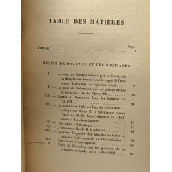 Récits de Byzance et des croisades