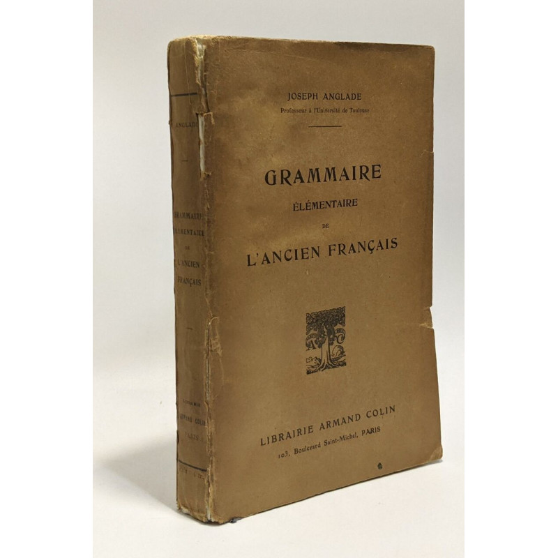 Grammaire élémentaire de l'ancien français