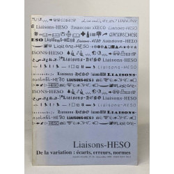 Liaisons-HESO n° 25-26- de la variation: écarts erreurs normes