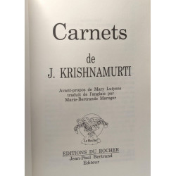 Carnets - Krishnamurti - avant propos de Mary Lutyens - traduit...