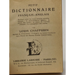 Dictionnaire Français-Anglais / Small English-Frenc dictionary
