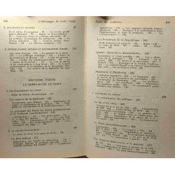 L'Allemagne de notre temps - les grandes études contemporaines
