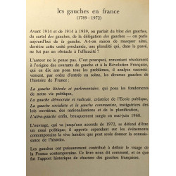 Les gauches en France 1789-1972