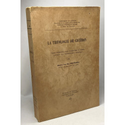 La théologie de Cicéron - thèse - université de Louvain - 2e série...