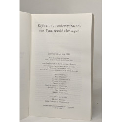 Reflexions Contemporaines Sur L'Antiquite Classique (Recherches...