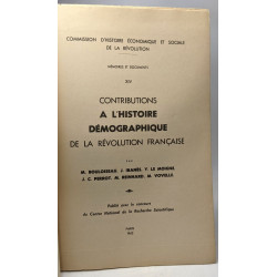 Contributions à l'Histoire démographique de la révolution...