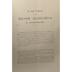 L'autel de la Gens Augusta à Carthage - Notes et Documents publiés...