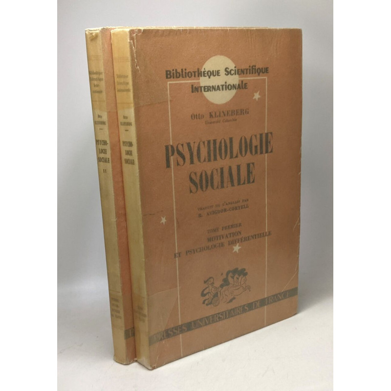Psychologie sociale - TOME PREMIER: Motivation et psychologie...