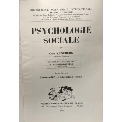 Psychologie sociale - TOME PREMIER: Motivation et psychologie...