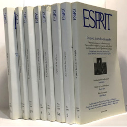 Revue Esprit année 1999 10 numéros en 8 volumes:...