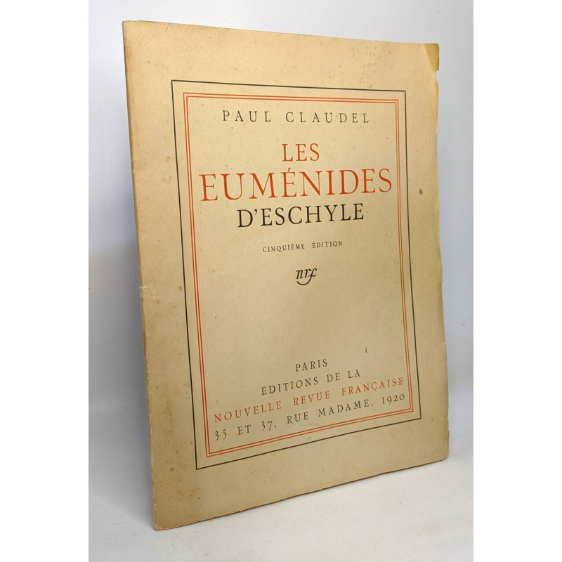 Les Euménides d'Eschyle - 5e édition