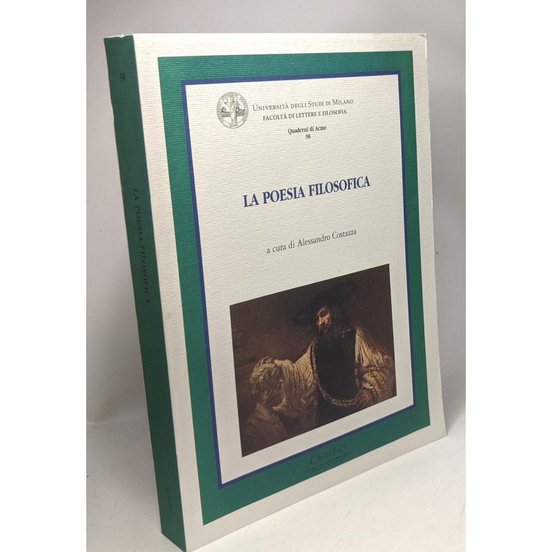 La poesia filosofica - Quaderni di Acme 98 Università degli Studi...