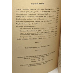 Bulletin de l'association Guillaume Budé (revue de culture...