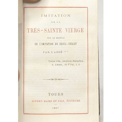 Imitation de la très saint vierge sur le modèle de l'imitation de...