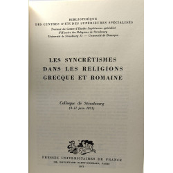 Les syncrétismes dans les religions grecque et romaine - Colloque...