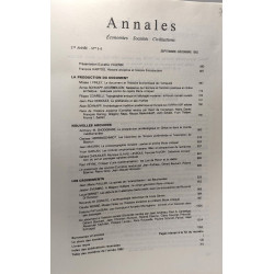 Annales économies sociétés civilisations --- 37e année n°5-6...