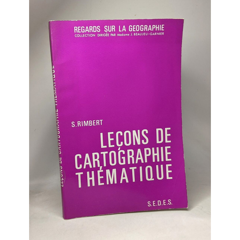 Leçons de cartographie thématique