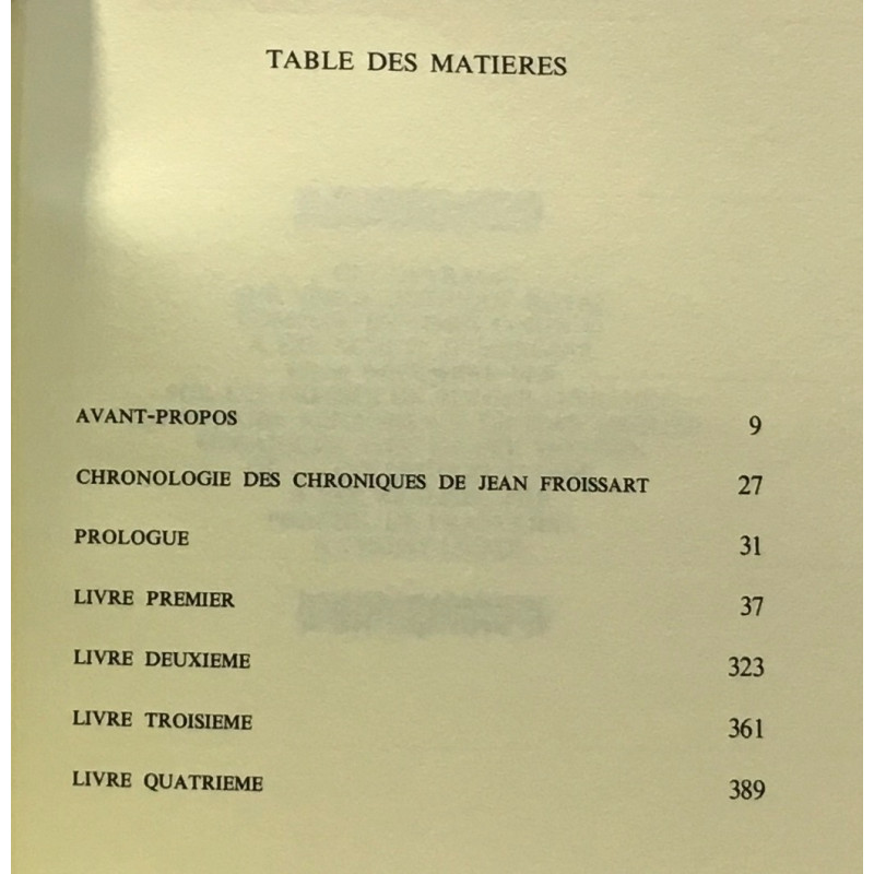 Chroniques - extraits livre un à quatre