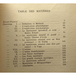 Le mysticisme - bibliothèque de Philosophie scientifique
