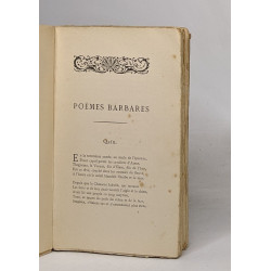 Oeuvres de leconte de Lisle - poèmes barbares