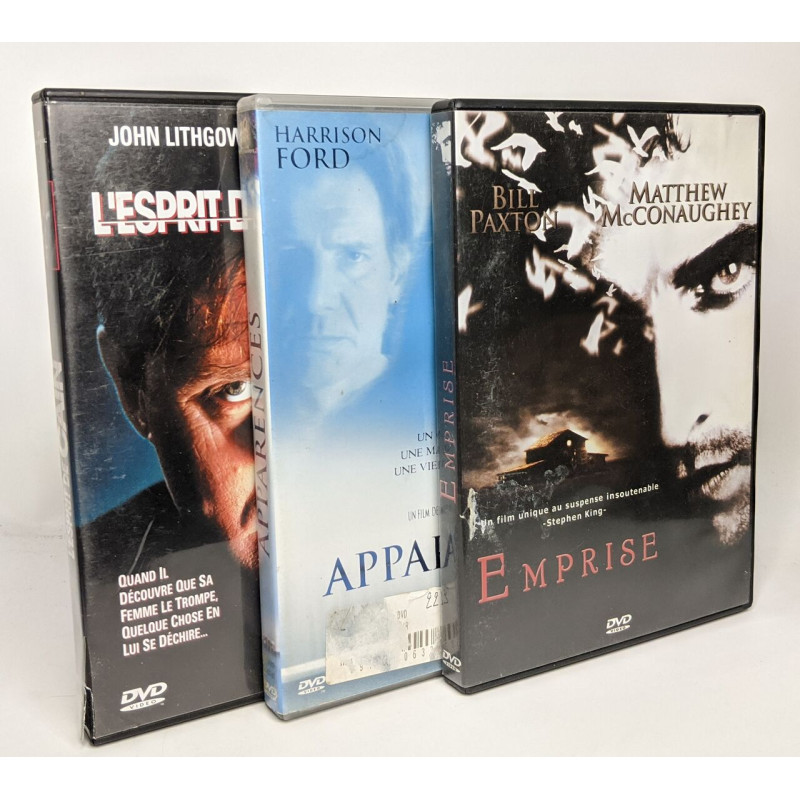 Emprise + Apparences + L'esprit de Cain --- 3 DVDs