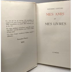 Mes amis et mes livres