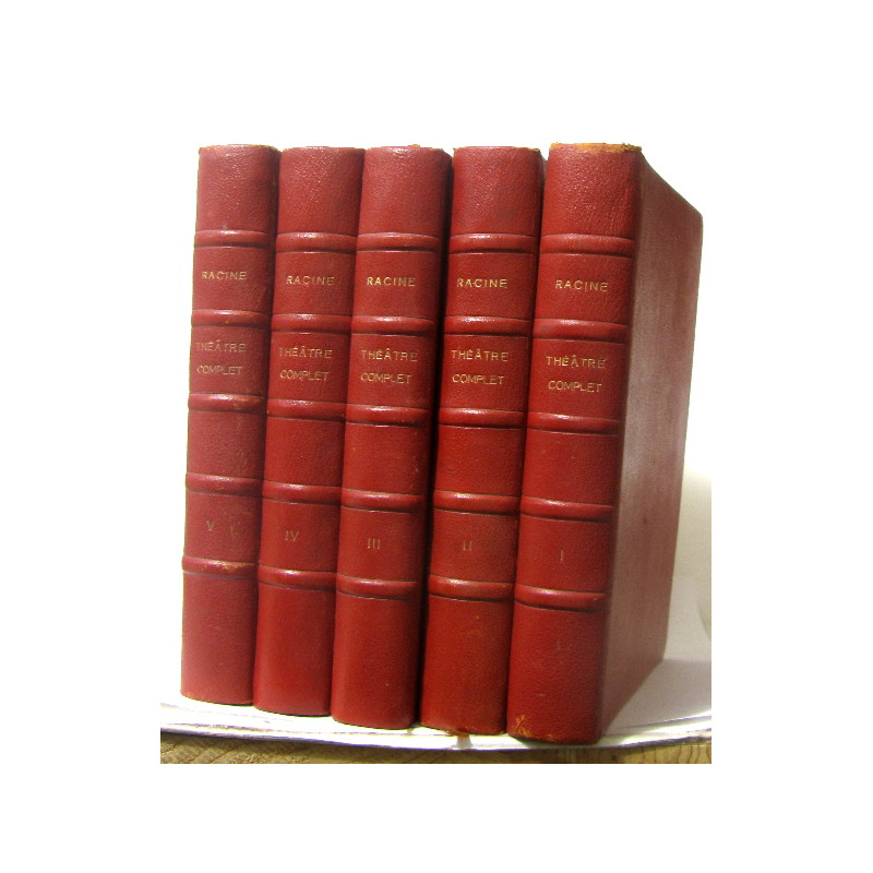 THÉATRE DE RACINE en 5 volumes (collection complète édition...
