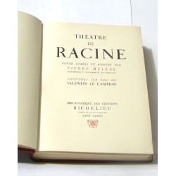THÉATRE DE RACINE en 5 volumes (collection complète édition...