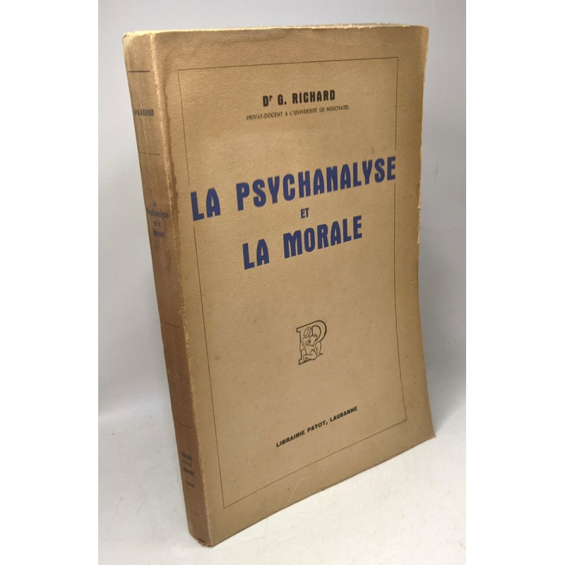 La psychanalyse et la morale